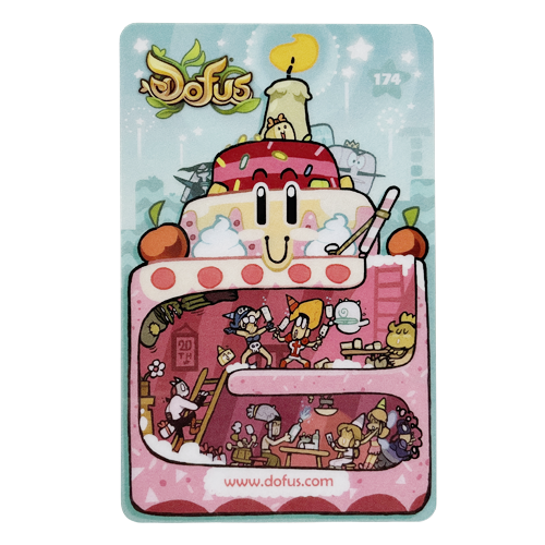 Carte n°174 : L'émote "Offrir un gâteau"