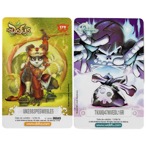 Carte n°179 : Panoplie Tengu (Dofus) / Havre sac Sram (Wakfu)