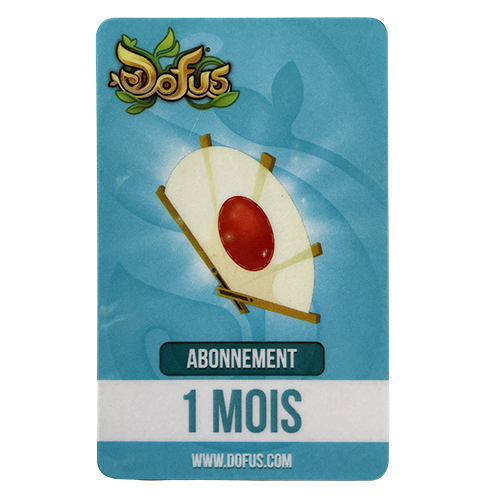 1 mois d'abonnement, la Panoplie Kouinkouin Noir et le Bouclier Éventail (Dofus)
